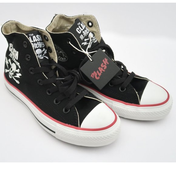 CONVERSE y2k Chuck Taylor The Clash high top sneakers sz 6.5 NIB - Picture 1 of 12